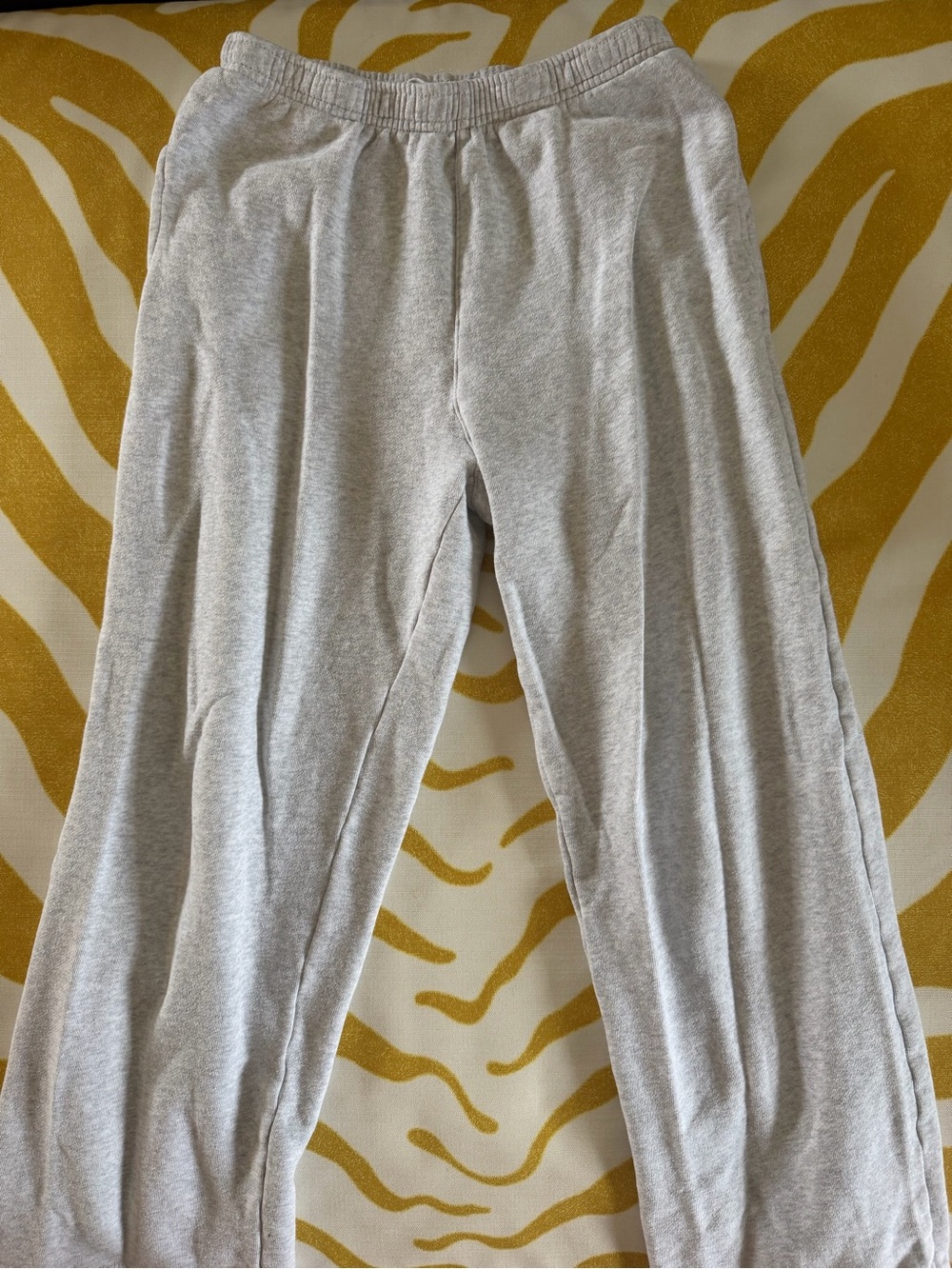 John Galt Grey Elastic-Waist Sweatpants